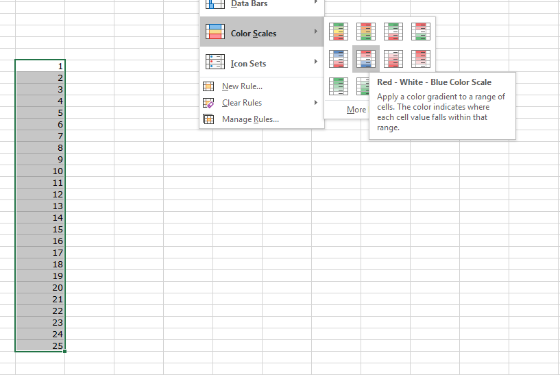 conditional formatting