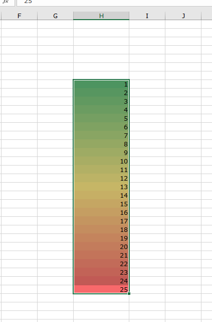 conditional format  range