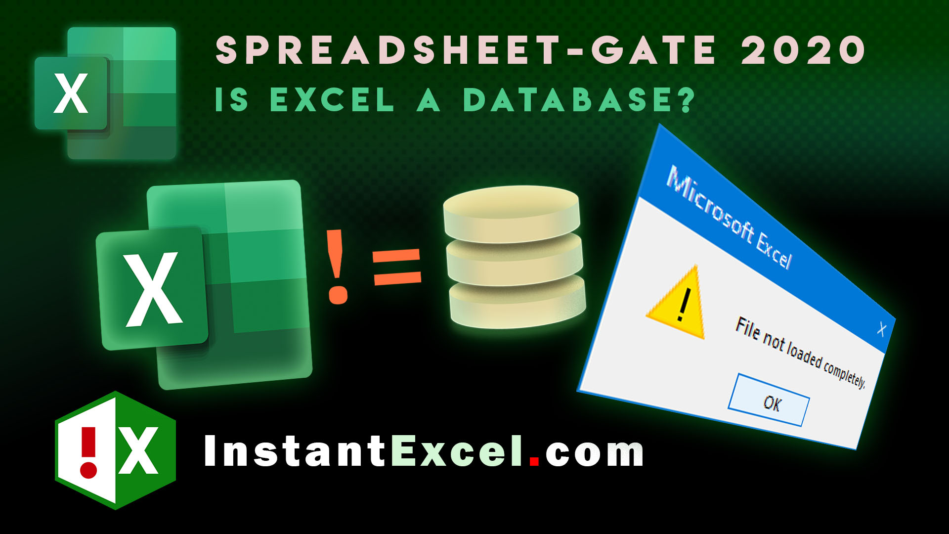 Video: Why Excel isn't a database
